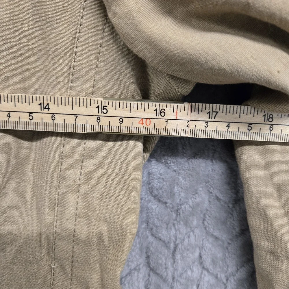 Burberry London‎ Linen Blend Natural Beige Women's Jacket Size 4 UK 6 - Picture 5 of 12